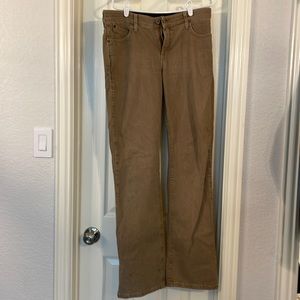 NWOT. Wrangler Q-baby tan boot cut western jeans. Women’s size 7/8 x 34.